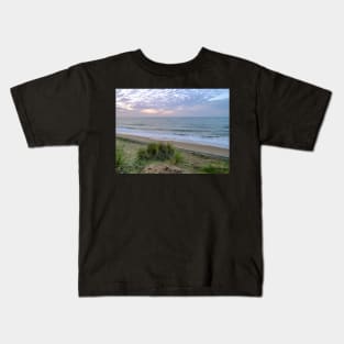 A view over Cart Gap beach Kids T-Shirt